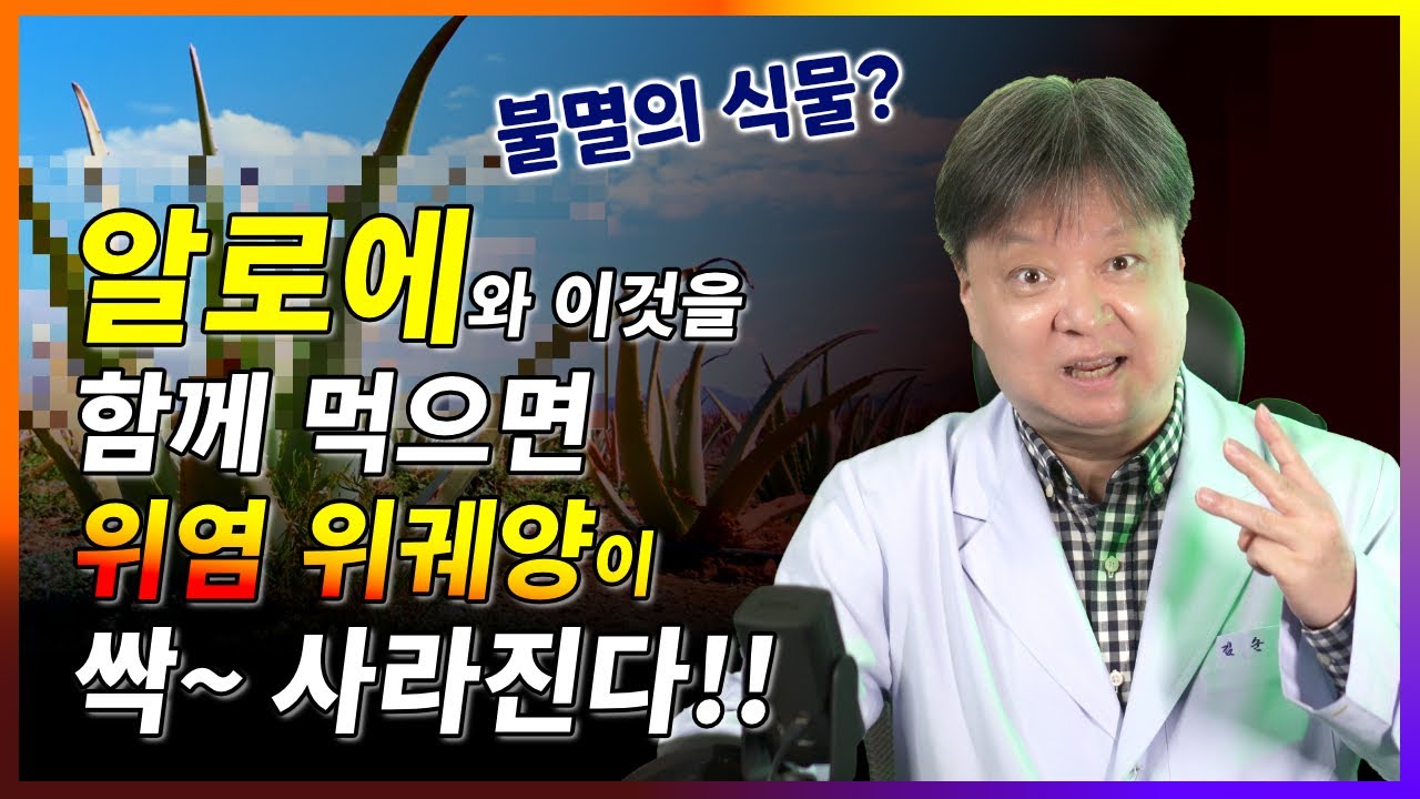 알로에와 이것을 함께 먹으면 위염 위궤양이 싹 사라진다! [한의학박사 김순렬]