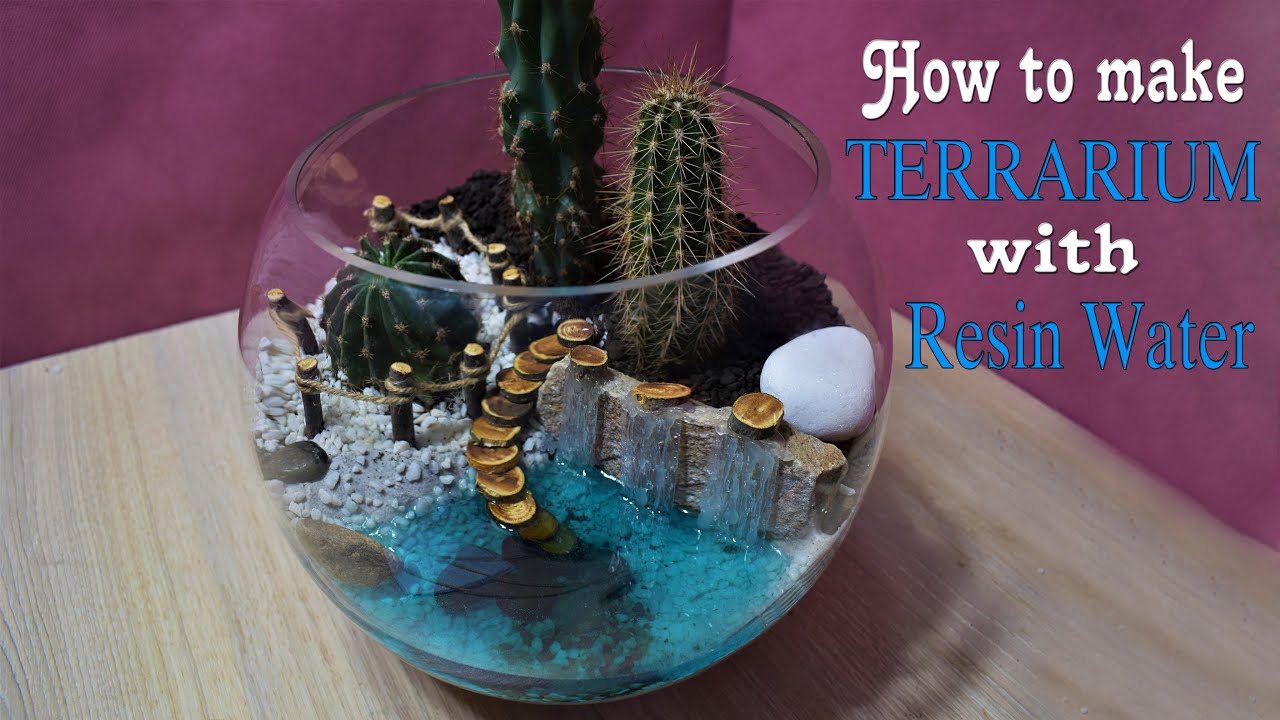 How to make Terrarium with wooden elements / Cactus Terrarium