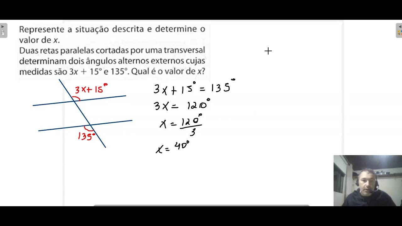 4.6 Atividades com Retas paralelas cortadas por uma transversal 8º ano