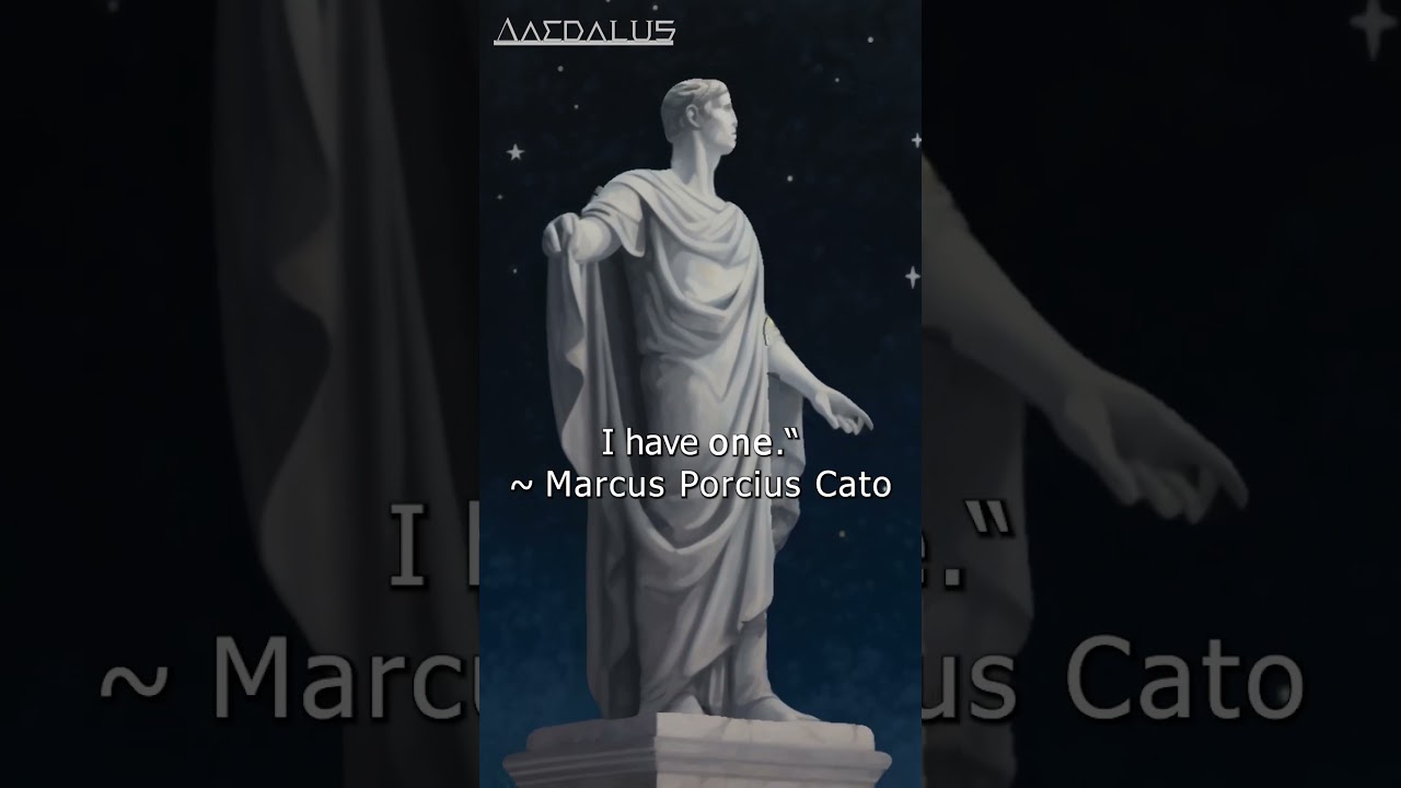 ~ Marcus Porcius Cato #shorts #philosophy #wisdom #quotes #stoicism