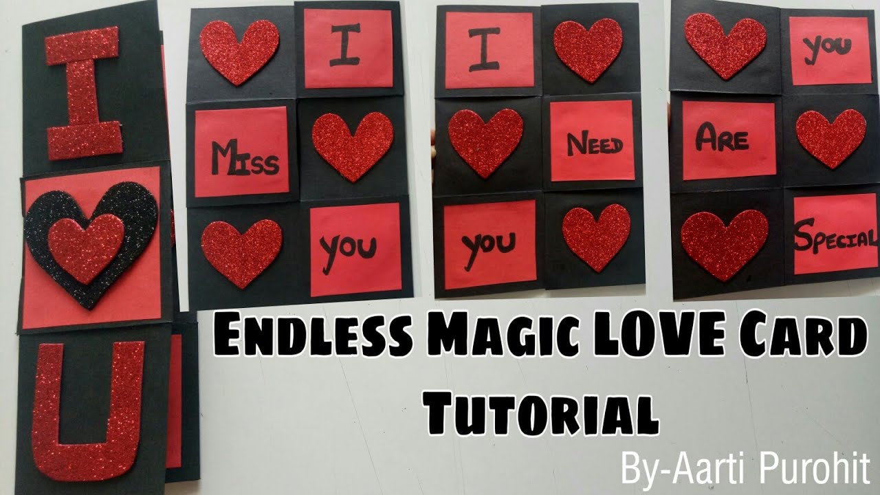 Endless Magic Love Card Tutorial|| Magic Love Card || Endless Love Card Tutorial