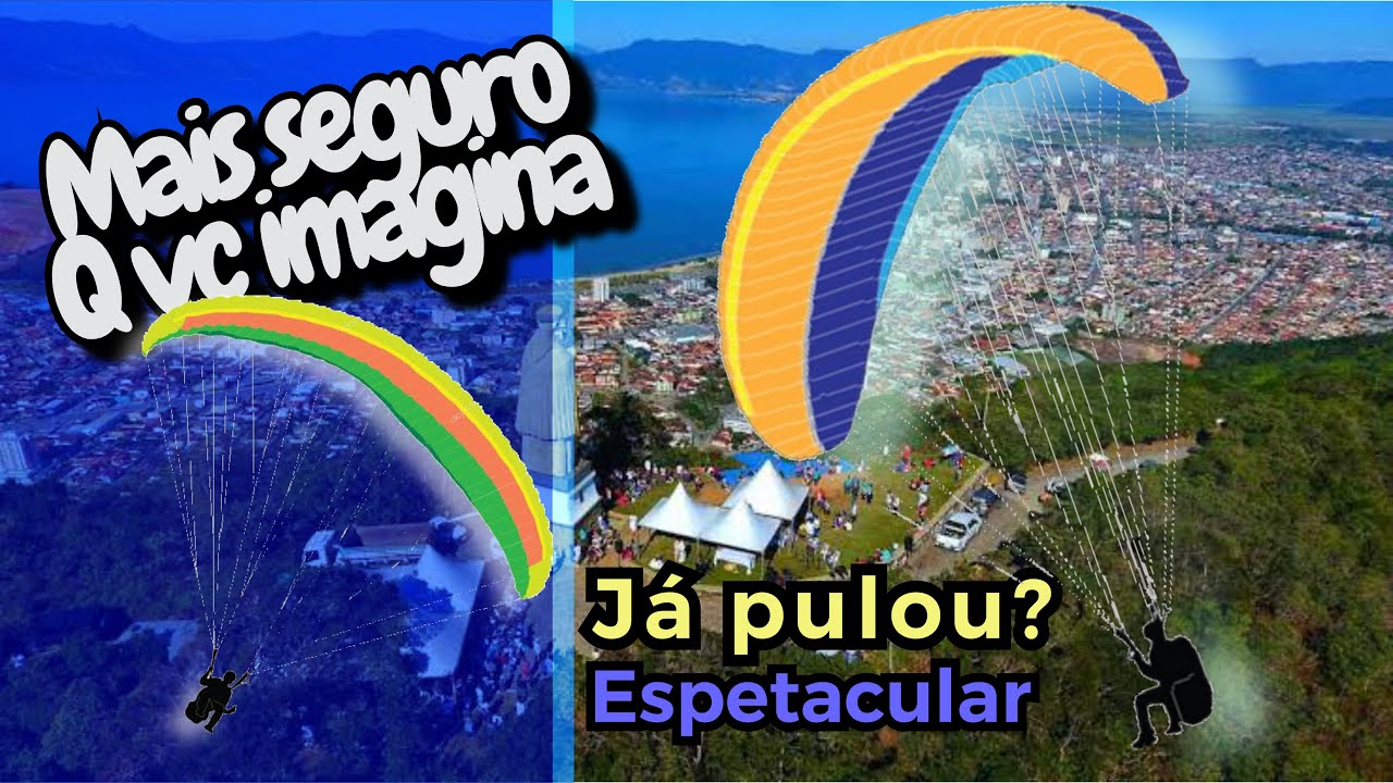 Vôo de parapente 🪂 em Caraguatatuba-SP