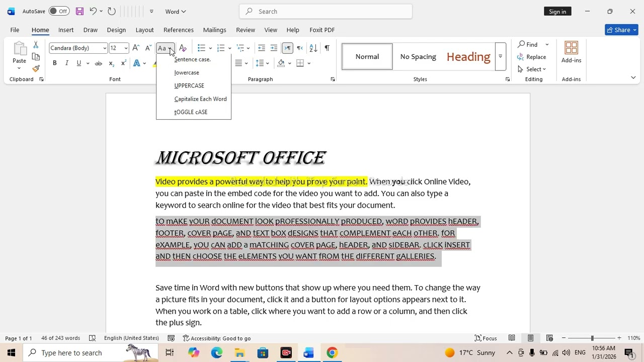 MS Word Home Tab Lecture | Text Formatting, Paragraphs & Styles Explained
