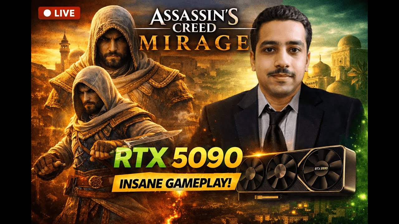 Assassin’s Creed Mirage Live | RTX 5090 | INSANE Gameplay LIVE!