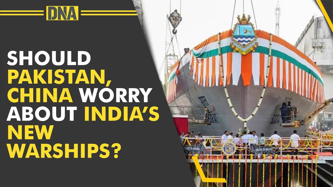Big Boost To Indian Navy! Indigenous warships Surat and Udaygiri launched
