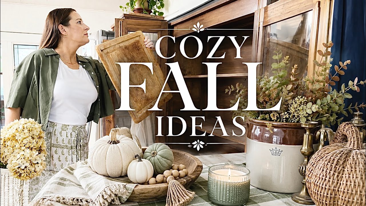 🍂 Early Fall Decorating Ideas | Thrifted & Styled | Kitchen, Hutch, Bedroom, & Living Room