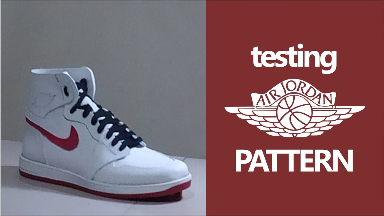 D.I.Y sneakers project || testing the air jordan pattern