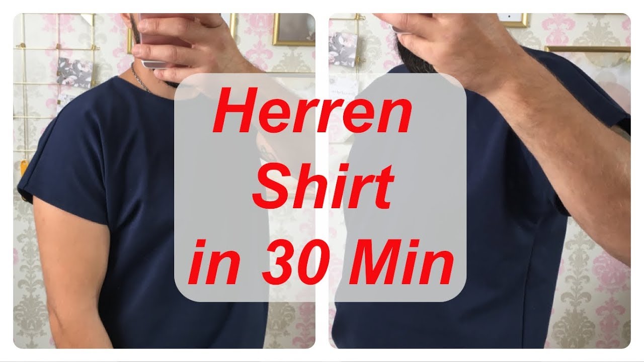 Herren Shirt nähen in 30 Minuten - Nähanleitung - DIY Herrenmode  Männermode mit meiner Pfaff
