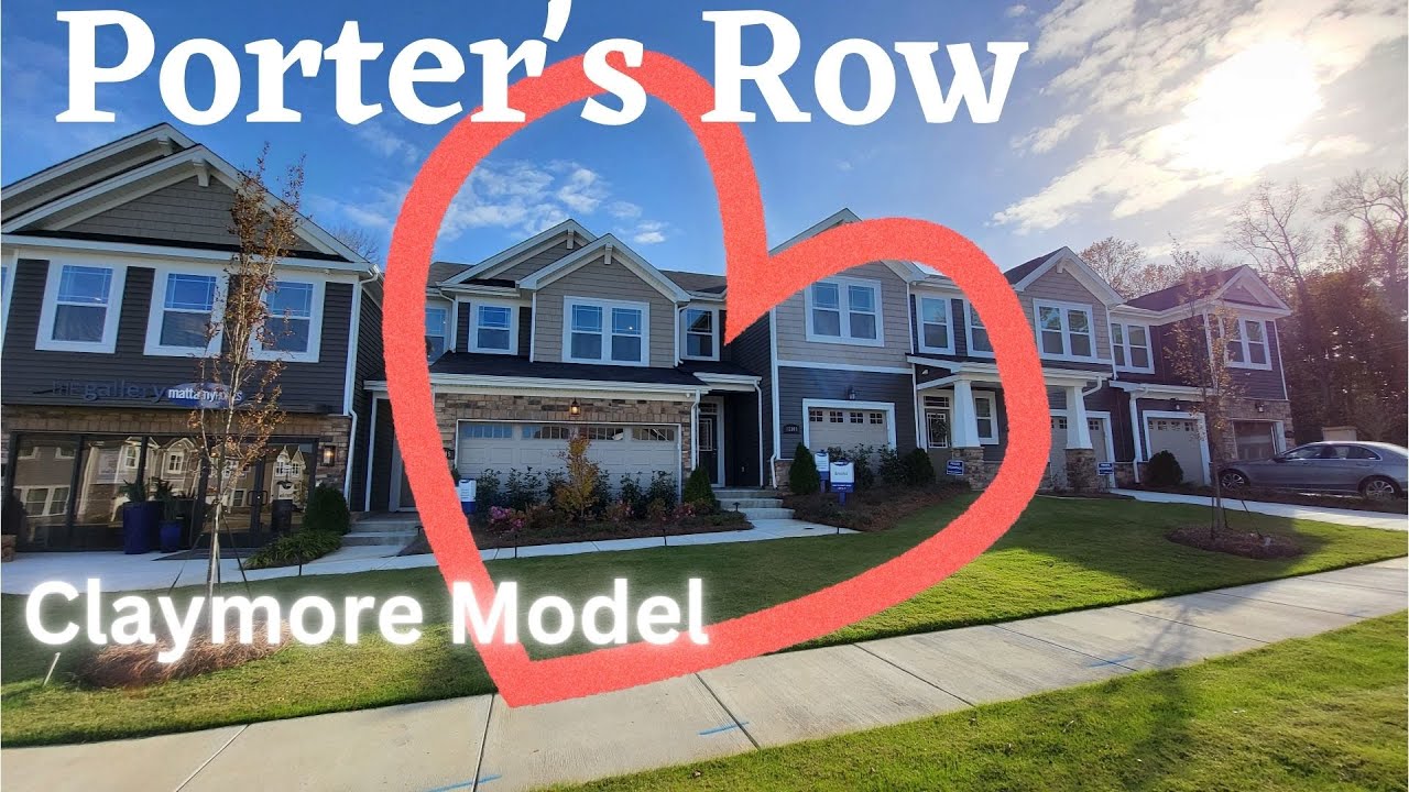 🌞Porter's Row | Mattamy Homes | Claymore Model | New townhomes in Charlotte NC