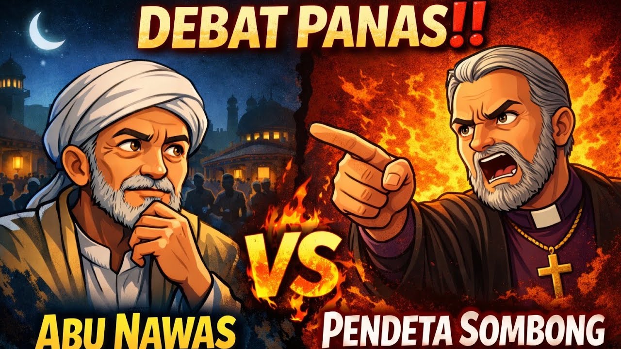 DEBAT PANAS‼️Abu Nawas VS Pendeta Sombong – Endingnya Bikin Diam