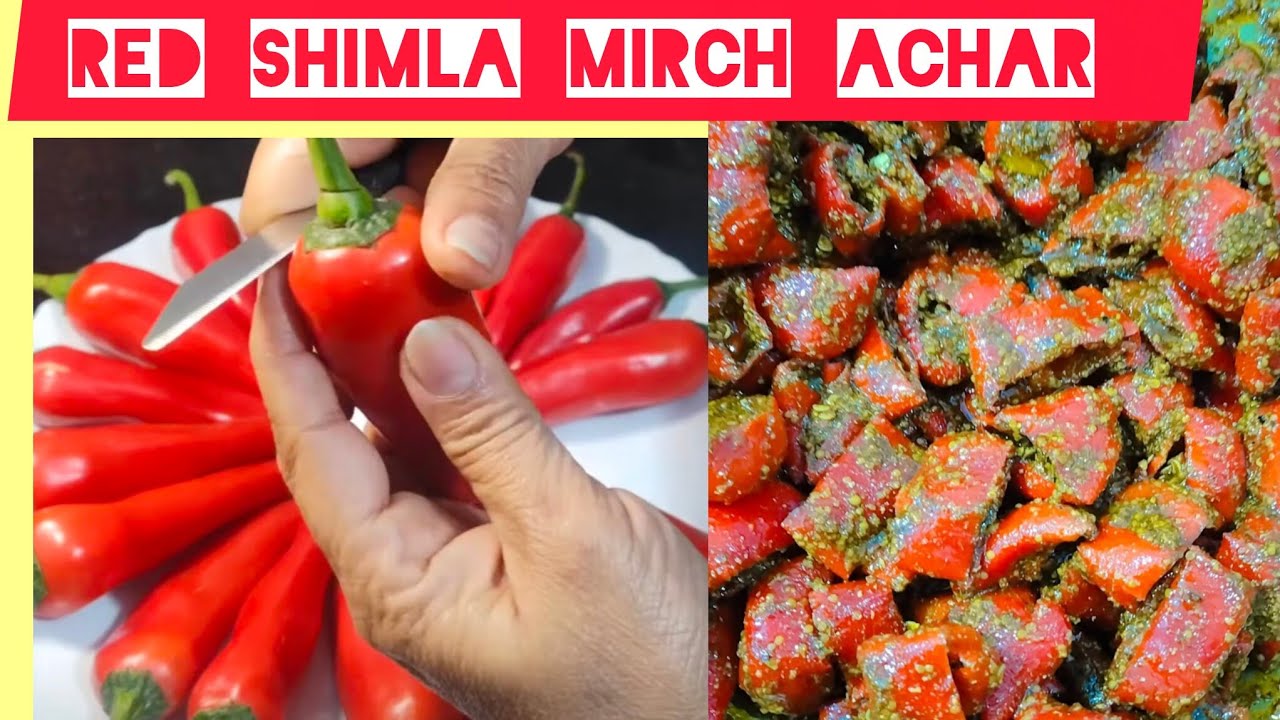 Red Shimla mirch Achar 