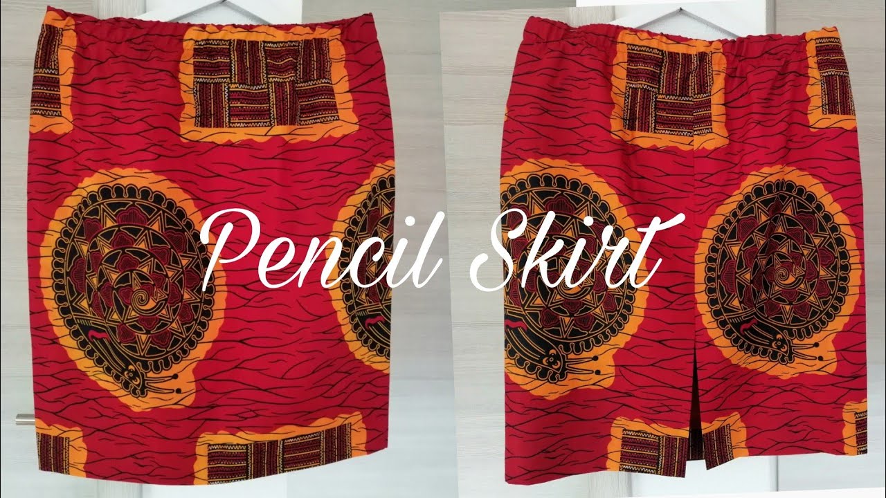 Pencil Skirt with elastic waistband (diy)