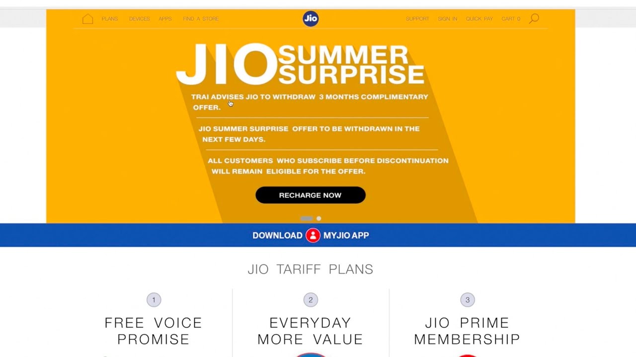 Reliance Jio Summer Surprise Offer Withdrawn: Here's What It Means For All Users.