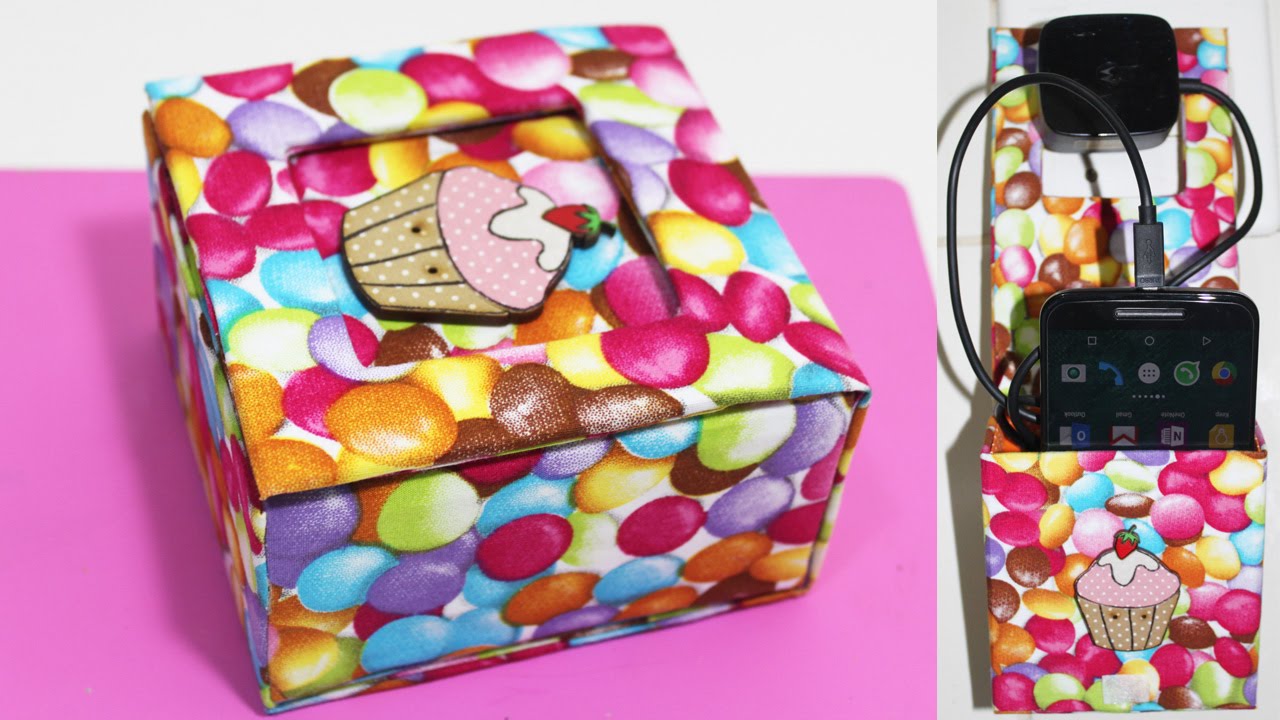 DIY -  Porta Carregador de Celular - Segredos de Aline