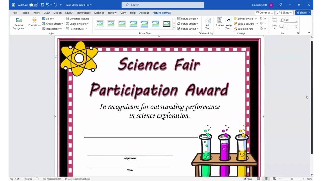 How To Mail Merge Certificates With PowerPoint Files