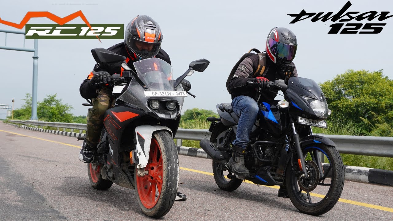 KTM RC125 vs Bajaj Pulsar 125 Drag Race