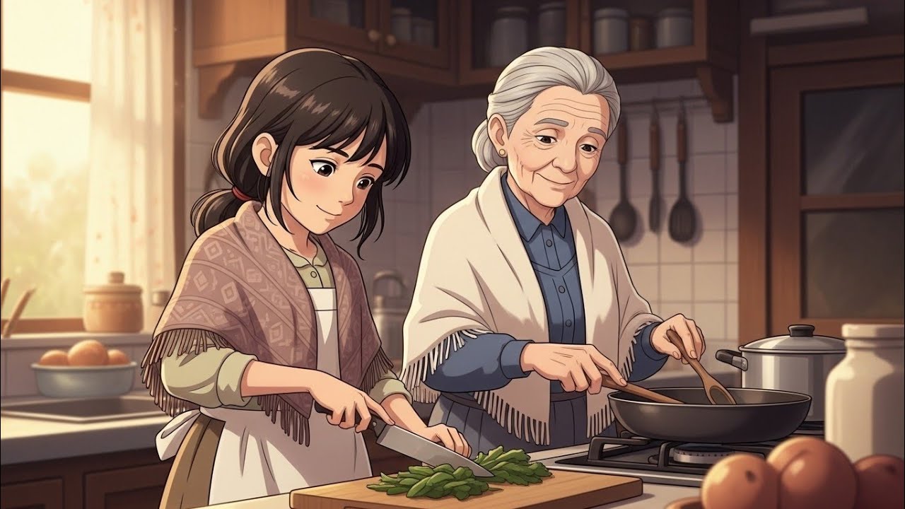 Cooking What We Have — Simple Food Full Hearts | A Village Life | Ghibli-Style ASMR | Ghibli Family 
