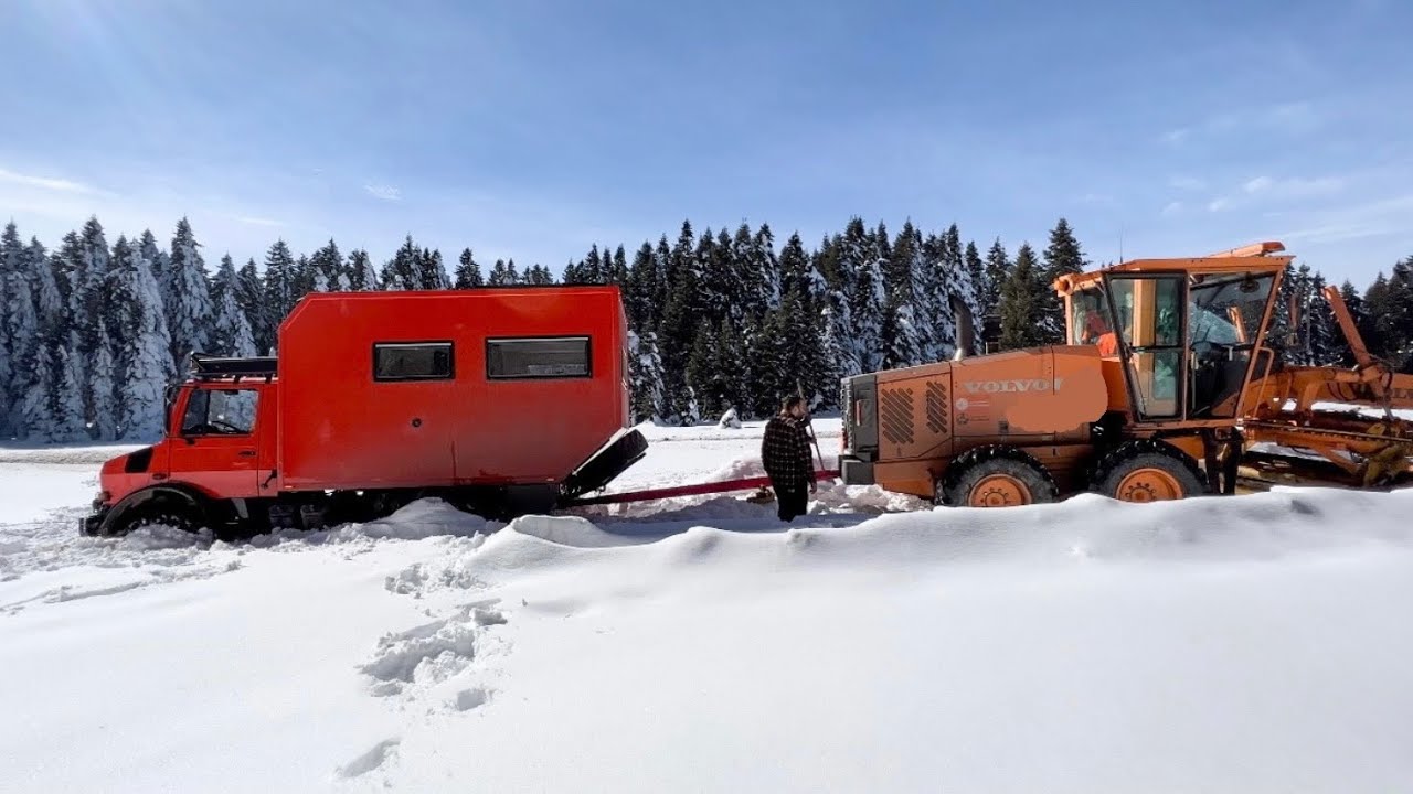 7.5 Ton Ağırlığında Karavanla Kara Saplandık | Greyder Bile Çıkaramadı