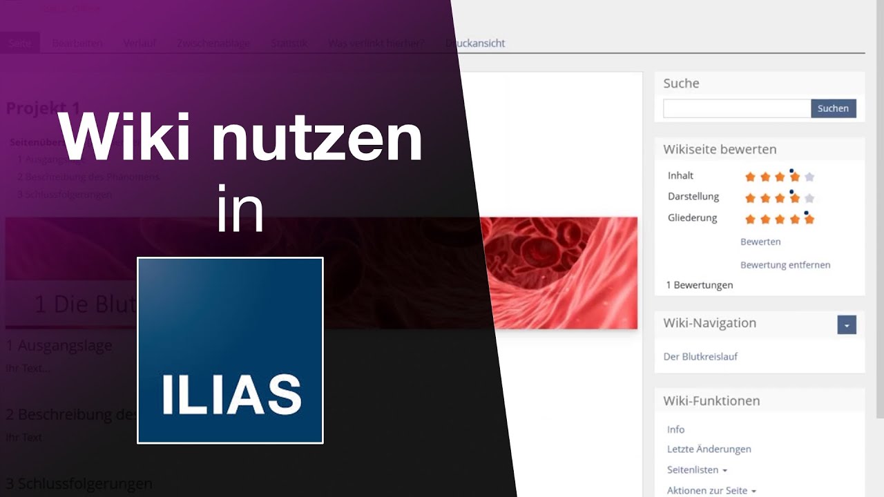 Einfach und strukturiert zusammenarbeiten  - Wikis in ILIAS (Tutorial 2021)