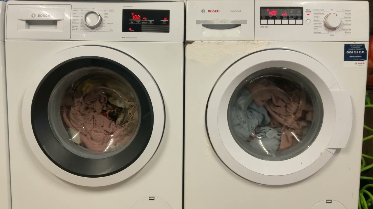 Wash Race Bosch WAT28371GB/69 Vs Bosch WAK28260GB/11 Cottons 60 Speedperfect 1400rpm