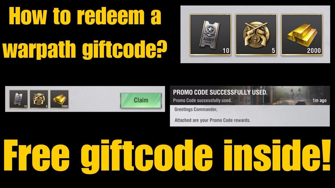 Warpathfinder: How to redeem a Warpath Giftcode (FREE GIFTCODE INSIDE!)