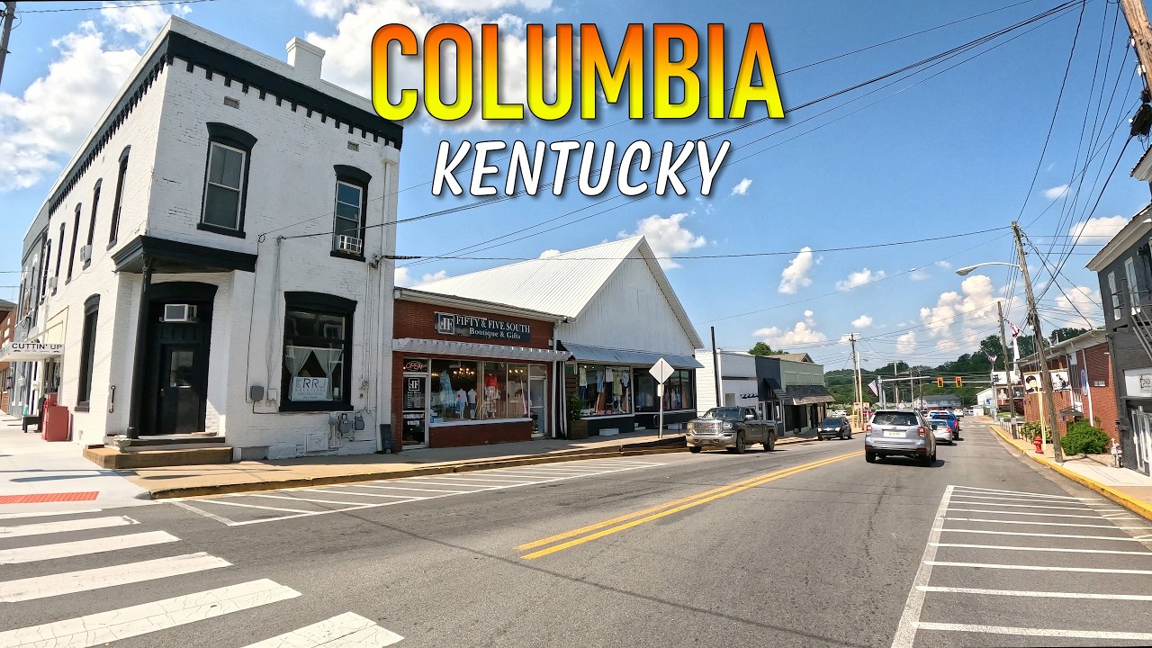 Columbia Kentucky Driving Through