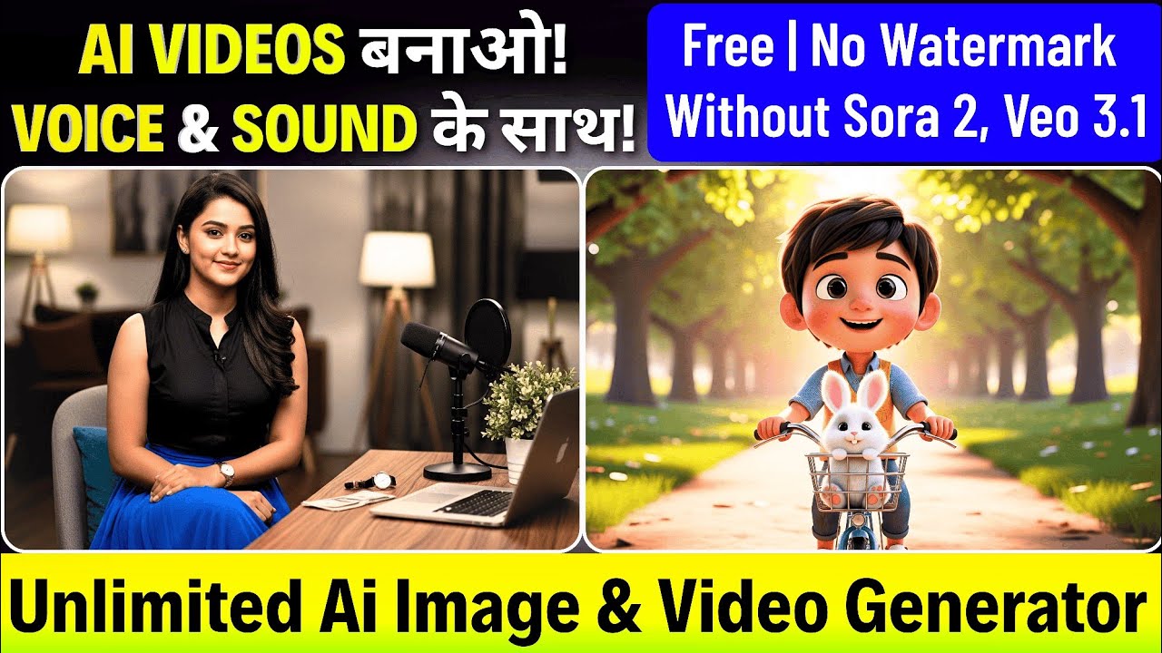 How to Create AI Videos with Voice For FREE| Grok AI Full Tutorial (Hindi)