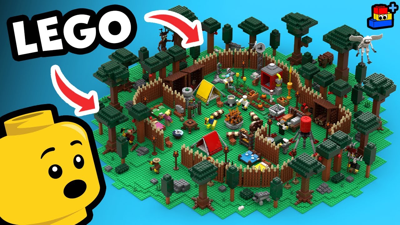 LEGO 99 Nights in the Forest: Building a HUGE Campsite Playset