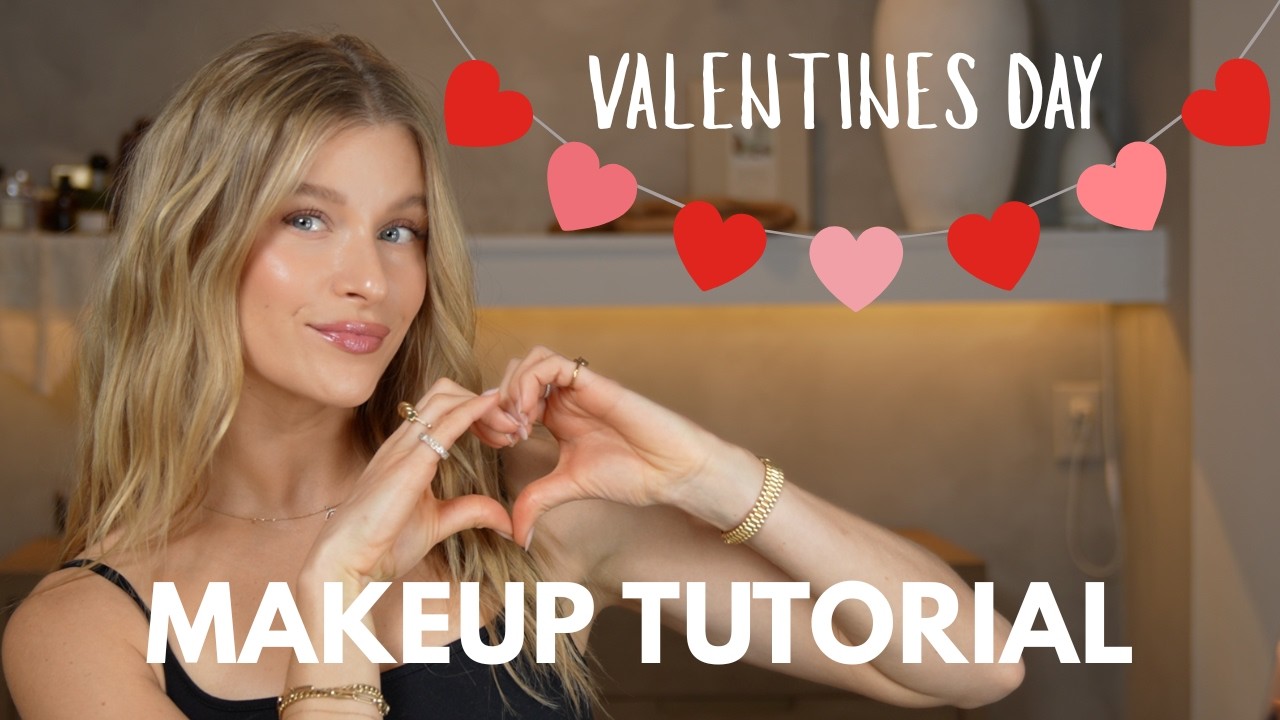 Valentines Day Makeup Tutorial // Glass Skin, Glowy, Easy