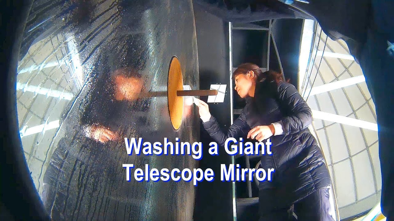 How a Giant Telescope's mirror is washed