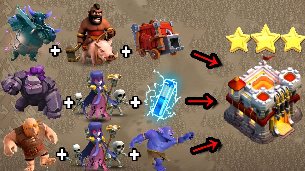 AS 3 MELHORES ESTRATÉGIAS DE ATAQUE CV11 2022 | Clash Of Clans
