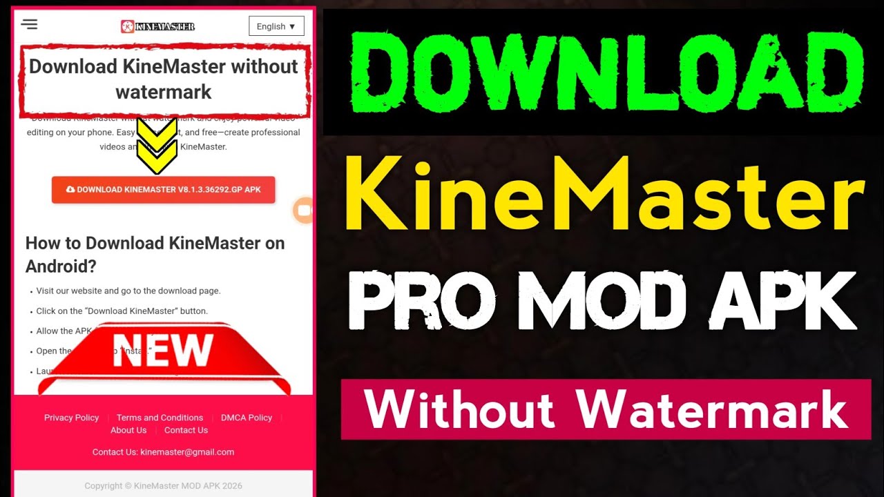 Kinemaster Without Watermark Download 2026 | Latest Kinemaster Pro APK No Watermark 😱 FREE