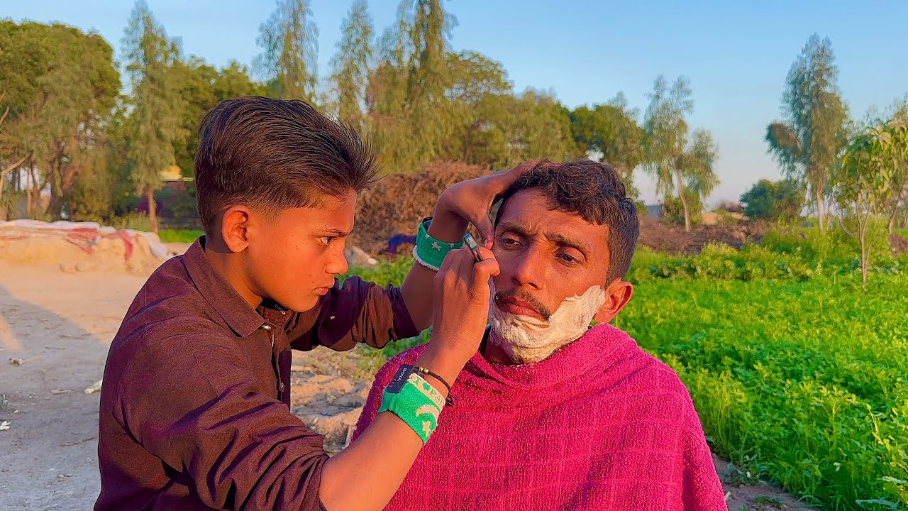 ASMR Smallest barber 💈 in the world Fast Shaving 🪒 