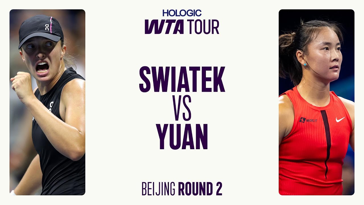Iga Swiatek vs. Yue Yuan | 2025 Beijing Round 2 | WTA Match Highlights