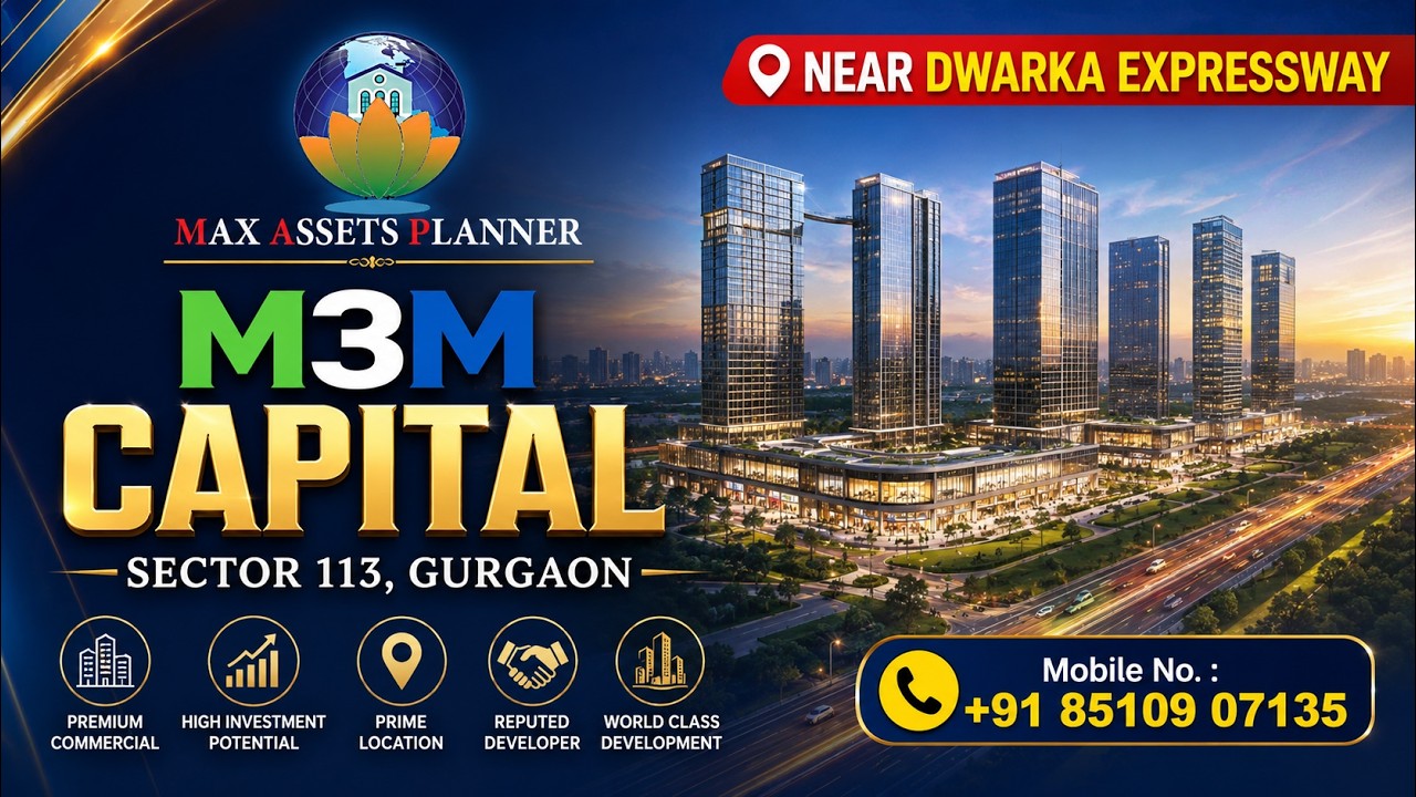 M3M Capital Sector 113 Gurgaon Near Dwarka Expressway | Project Tour, Amenities & Location #home