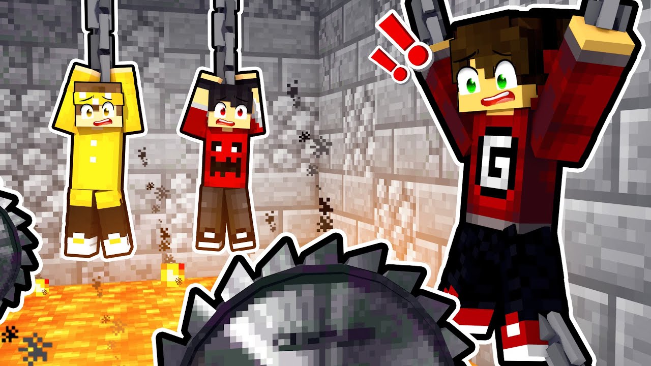 YOUTUBERS PRESOS em ARMADILHAS MORTAIS no Minecraft