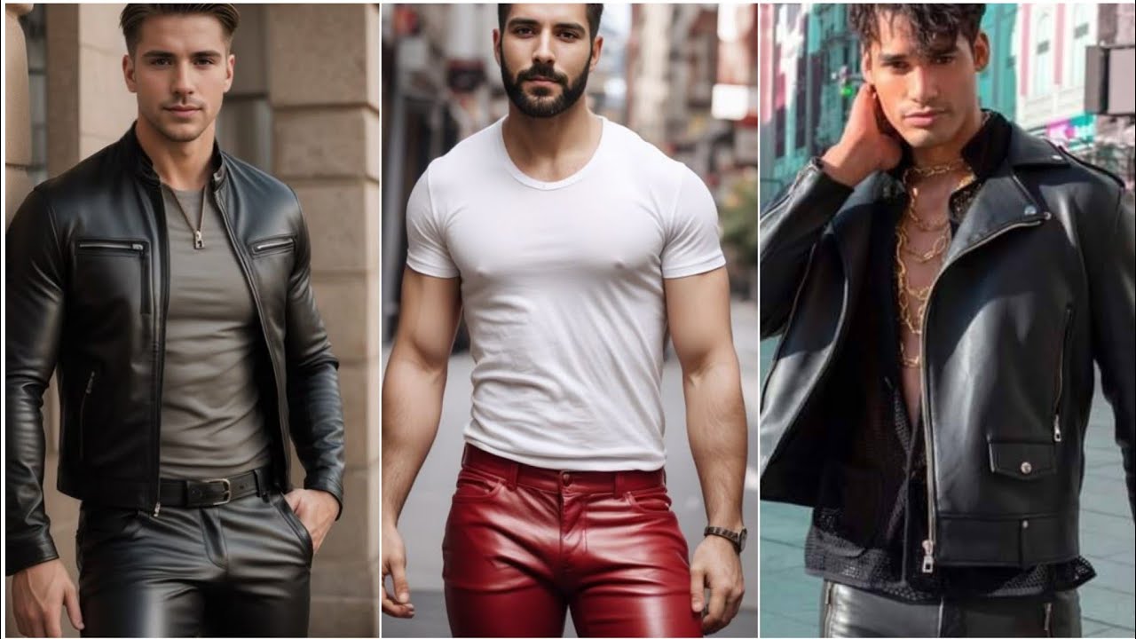 Best and so stylish latest design collection of leather fashion outfits for boys and men.