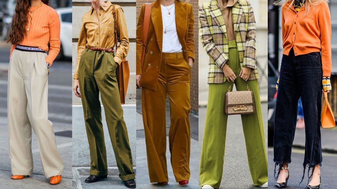 PANTALONES de MODA OTOÑO INVIERNO 2023/ 2024- LOOKS Y OUTFITS CON PANTALONES MODERNOS OTOÑO INVIERNO