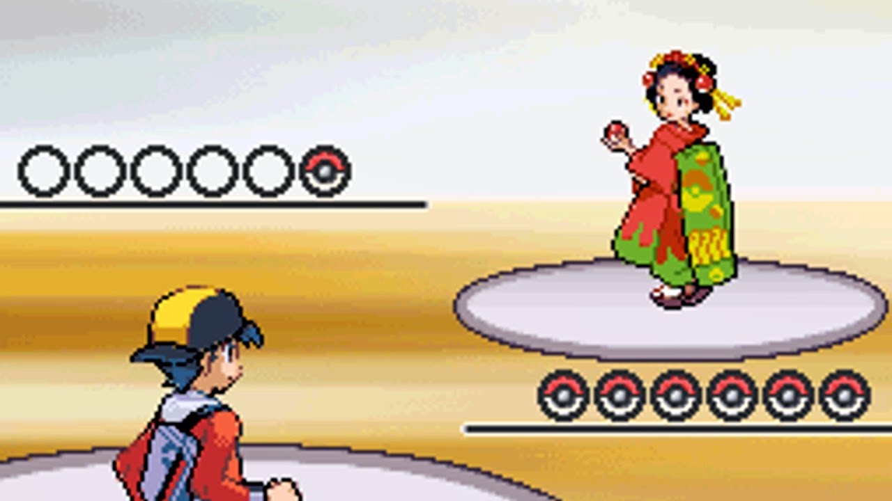 All Battles vs Kimono Girls!! [Pokemon HeartGold]
