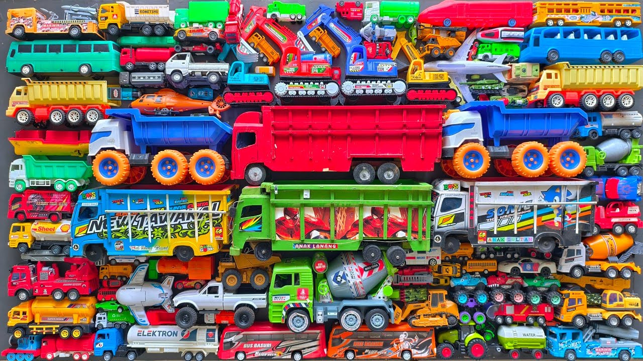 Mobil Mobilan Truk Oleng , Mobil Truk Molen, Mobil Balap, Truk Pasir, Excavator, Mobil Roket, Damkar