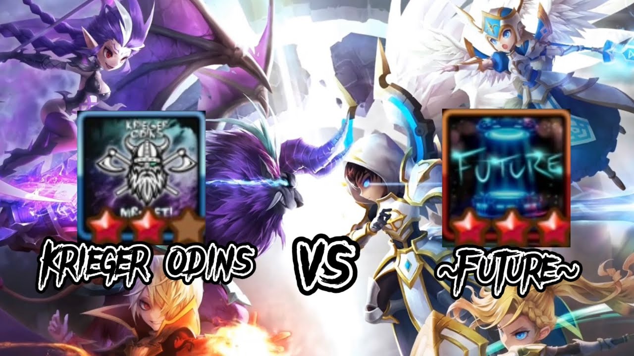 Krieger Odins vs ~Future~ Siege battle - Summoners War