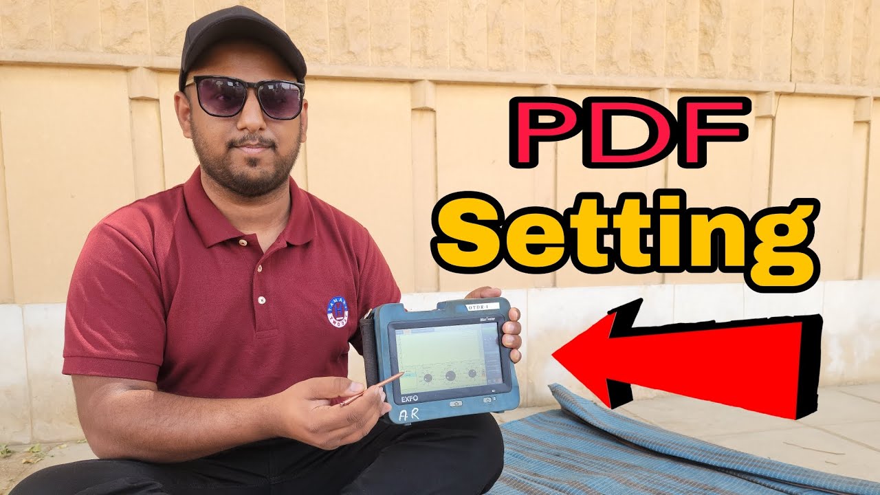 How to Save PDF Files in OTDR | PDF Setting Option In OTDR | OTDR me PDF file kesy save kry