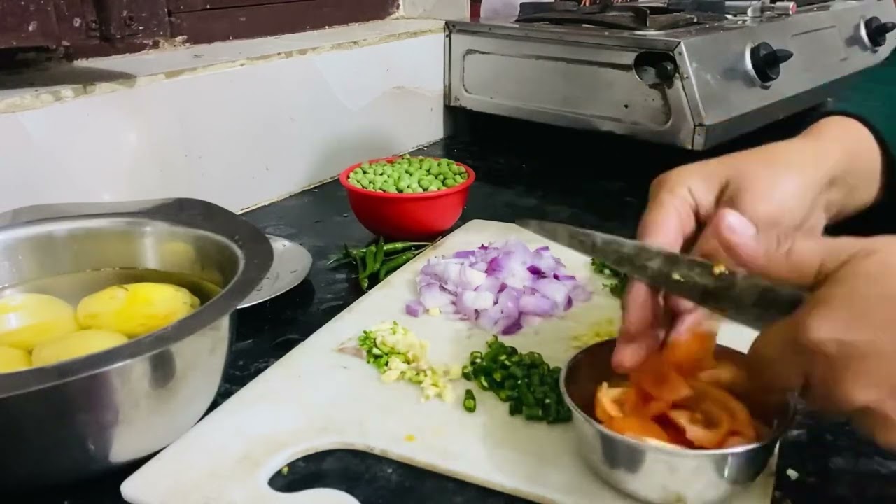 Aalu matar sabji 🥗✅👍🥔