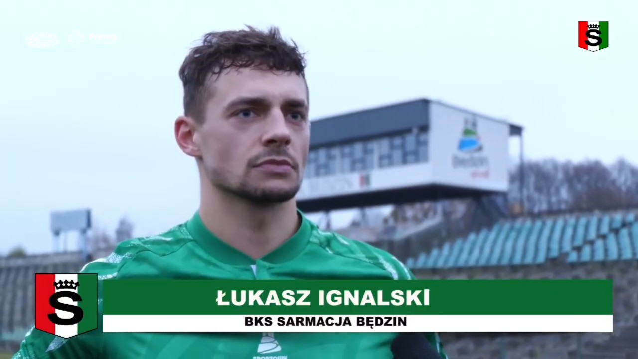 Wywiad z Łukaszem Ignalskim po meczu: Sarmacja Będzin 2:0 (1:0) Pogoń Imielin