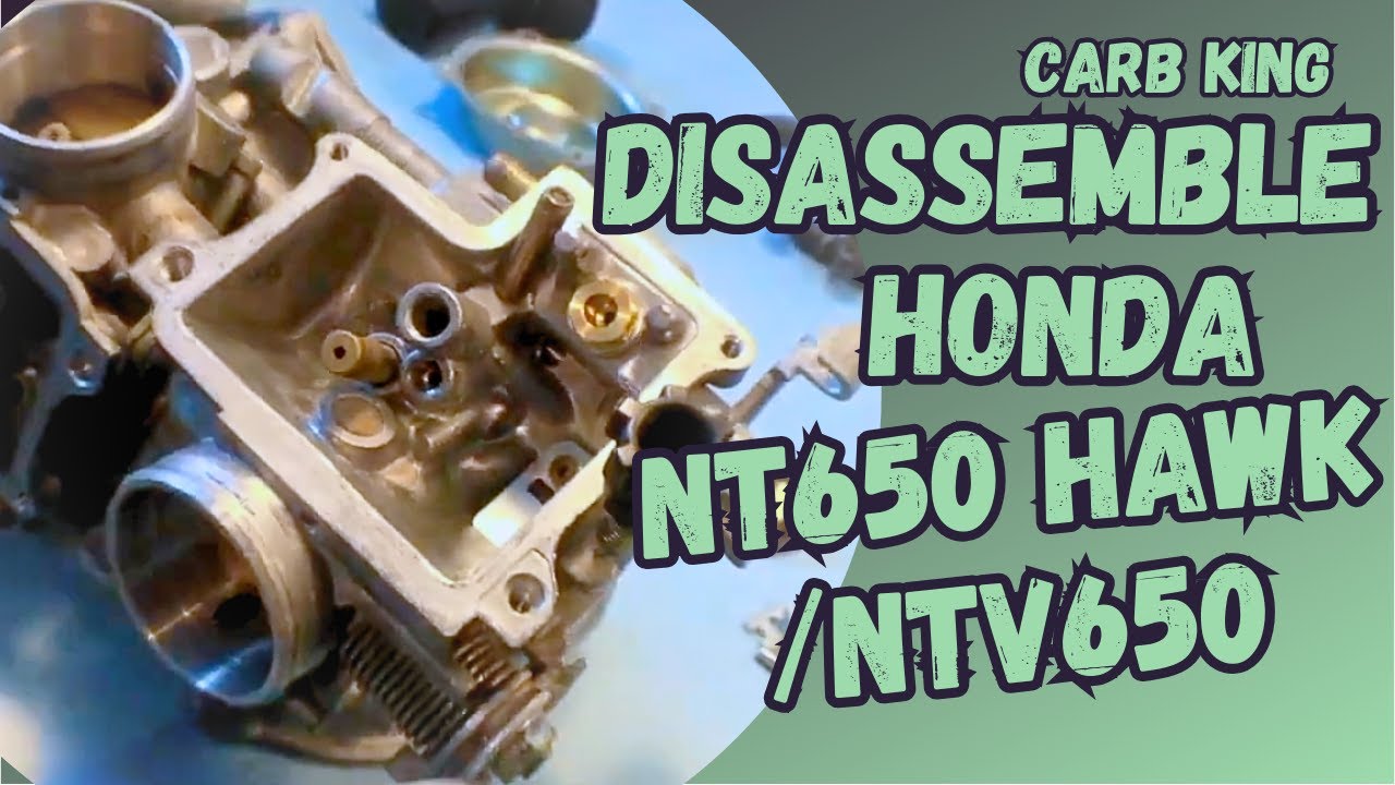 Disassemble Honda NT650 Hawk / NTV650 Carburetor, from Carb King