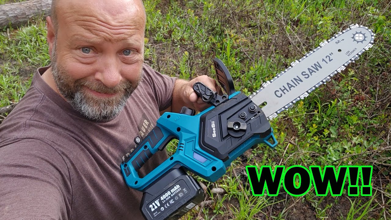 SeeSii 12 Inch Battery Chainsaw Review! (Will Never Leave It At Home)