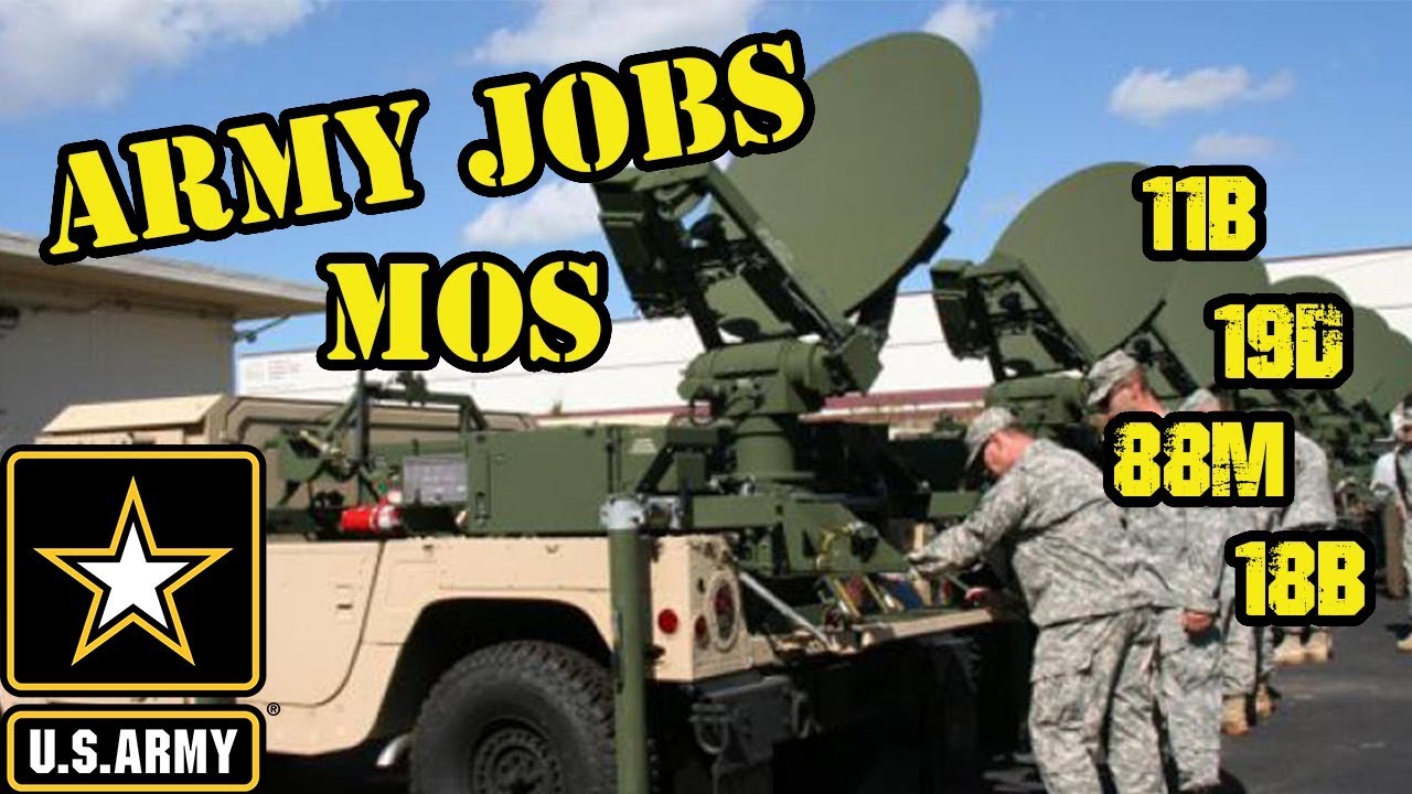 US Army MOS (Army jobs)