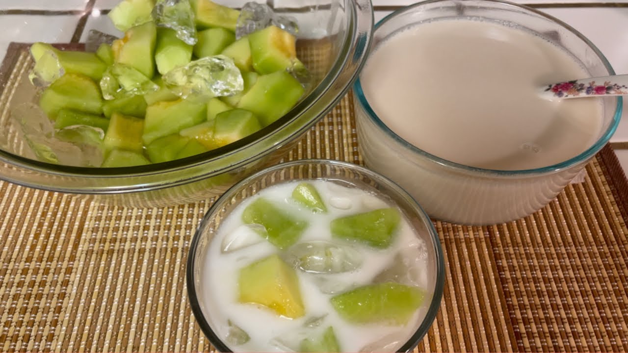 Delicious Melon Dessert Recipe/Melon coconut sugar syrup/បង្អែមត្រសក់ស្រូវទុំ #lincookingrecipes