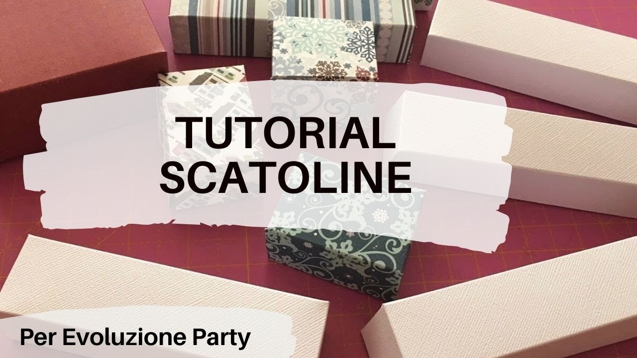 Tre scatoline con envelope punch board - scrapbooking tutorial