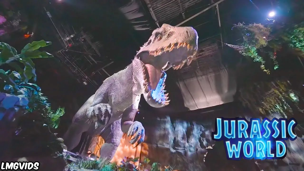 [4K] Jurassic World: The Ride - Nighttime POV - Universal Studios Hollywood | 4K 60FPS